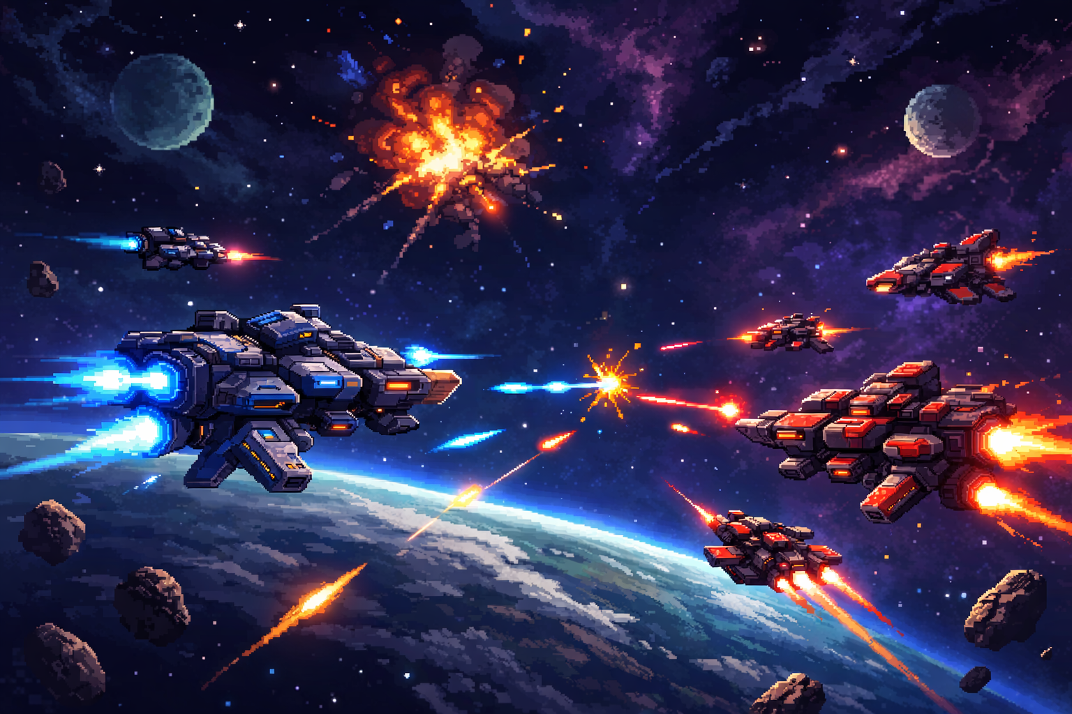 Spaceship AutoBattler screenshot